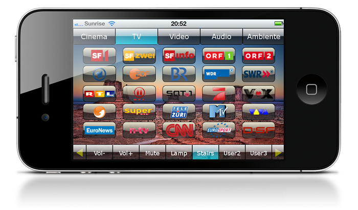 iPhone-Steuerung-Home-Cinema-Visualisierung-TV-Sender-Logo